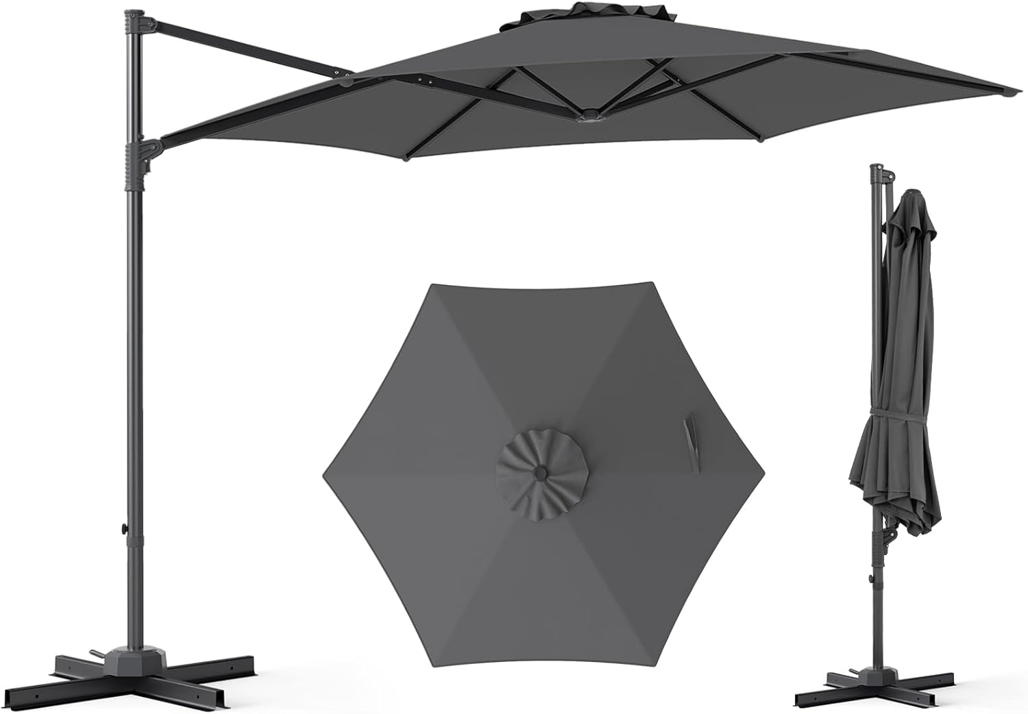 3M Patio Cantilever Umbrella