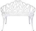 Aluminium White Tulip Bench