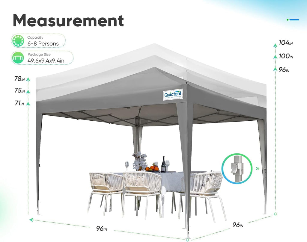 3x3m Pop Up Gazebo with Mesh Window Sides