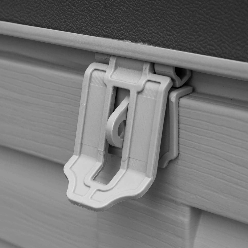 390L Garden Storage Box Waterproof Plastic Outdoor Storage Box with Lockable Lid