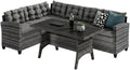 Garden Corner Lounge Dining Table Set