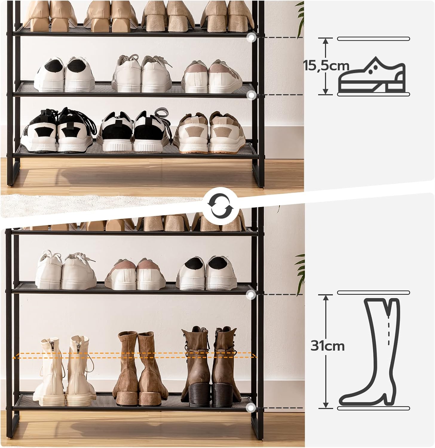 10-Tier Shoe Rack