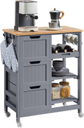 Kitchen Storage Trolley on Wheels