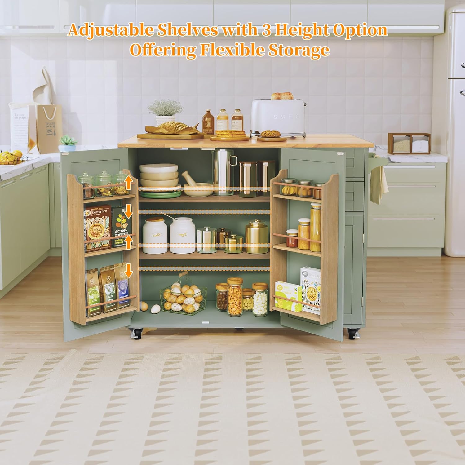 Kitchen Island on Wheels