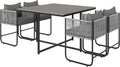 4 Seater Rattan Cube Garden Furniture Set