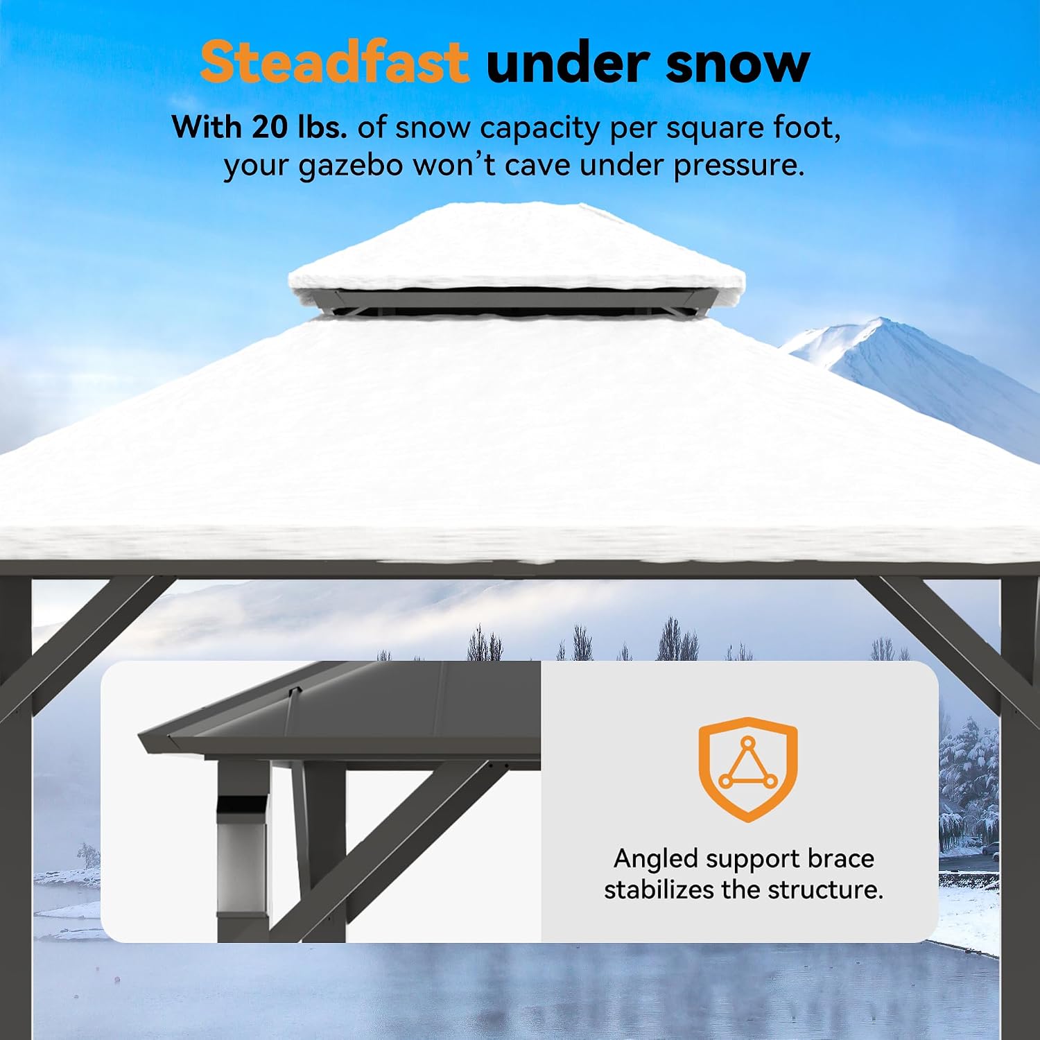 Hardtop Gazebo 3 x 3m