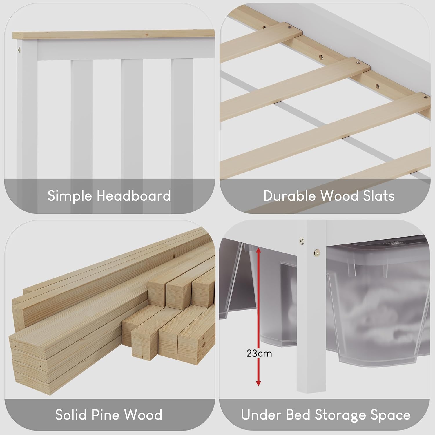 King High Foot End Bed Frame