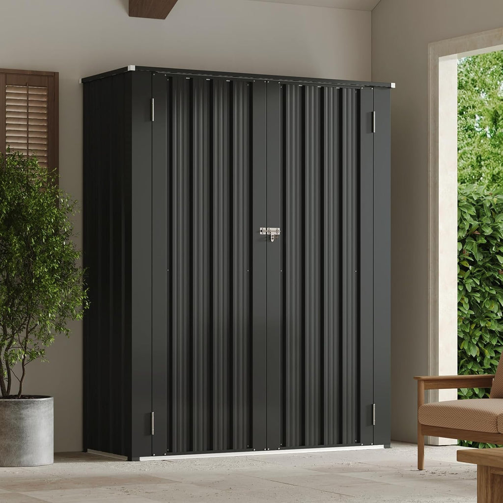 5×1.5ft Garden Storage Cabinet with 2 Adjustable Shelves