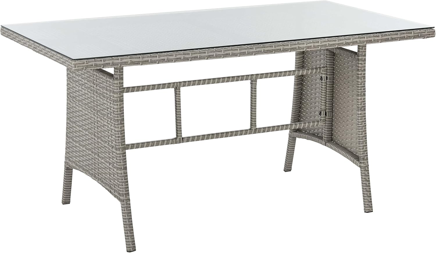 9 Seat Marilyn Corner Sofa &amp; Dining Rattan Garden Furniture Set for Indoor Outdoor Patios Gardens Conservatories (Mountain Grey)
