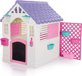 Playhouse with Electronic Doorbell For Children From 2 Years Garden Toy For Kids Garden Toys Playhouse Kids Outdoor Indoor Plastic House Toddler Garden Toys