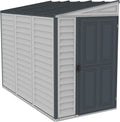 4 x 8 (2.95 m2) Plastic Garden Shed with Metal Foundation Kit