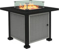 Square Propane Gas Fire Pit Table