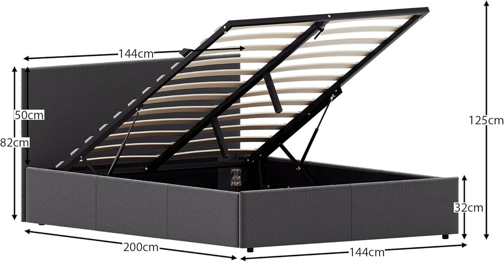 Veronica Double Ottoman Bed Frame