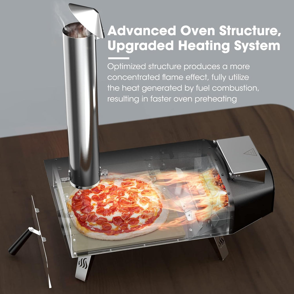 Outdoor Wood &amp; Pellet Fired Pizza Oven for Garden