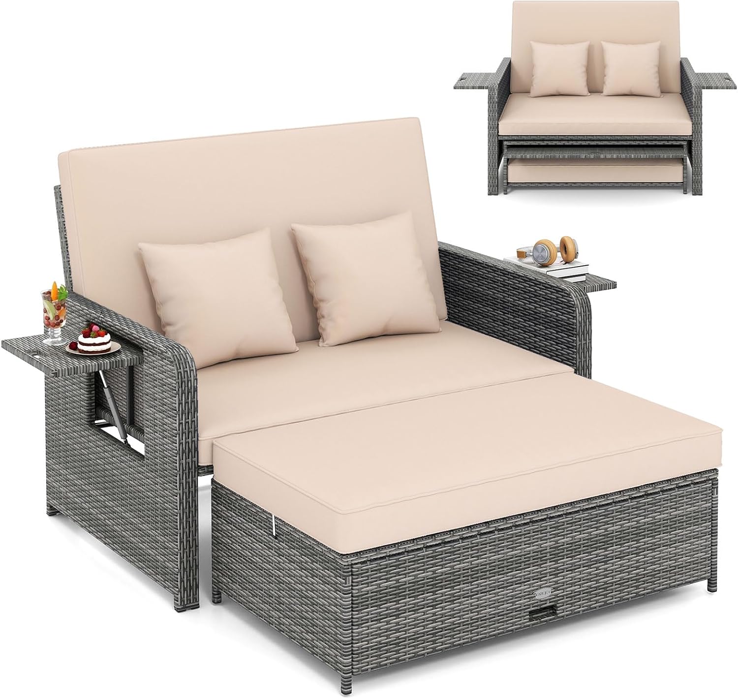 Garden Rattan Daybed
