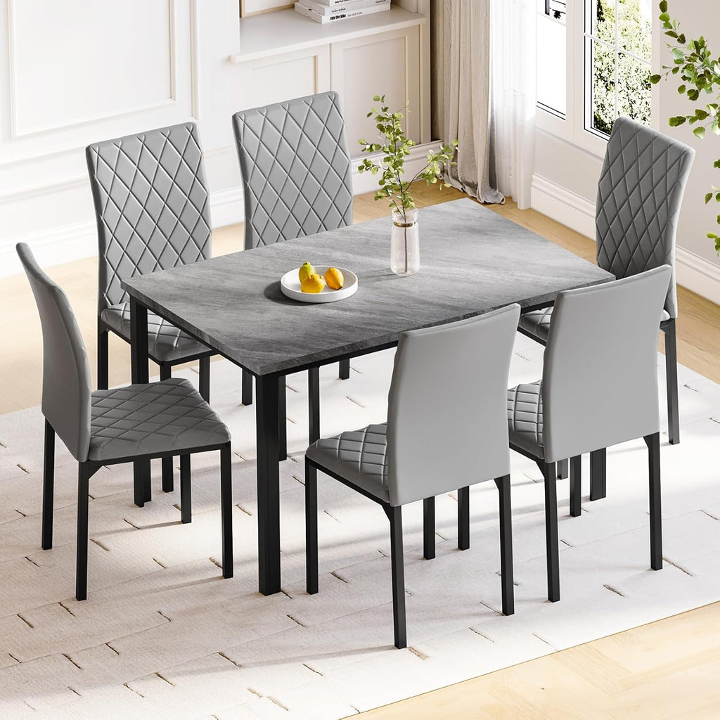 Hello-5ive Dining Table and Chairs Set 6