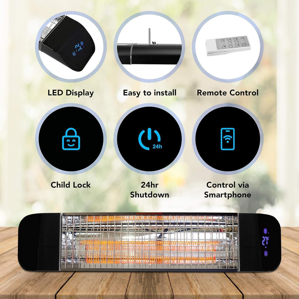 Patio Heater Wall Mounted 2000W