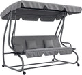 2-in-1 Garden Swing Seat Bed