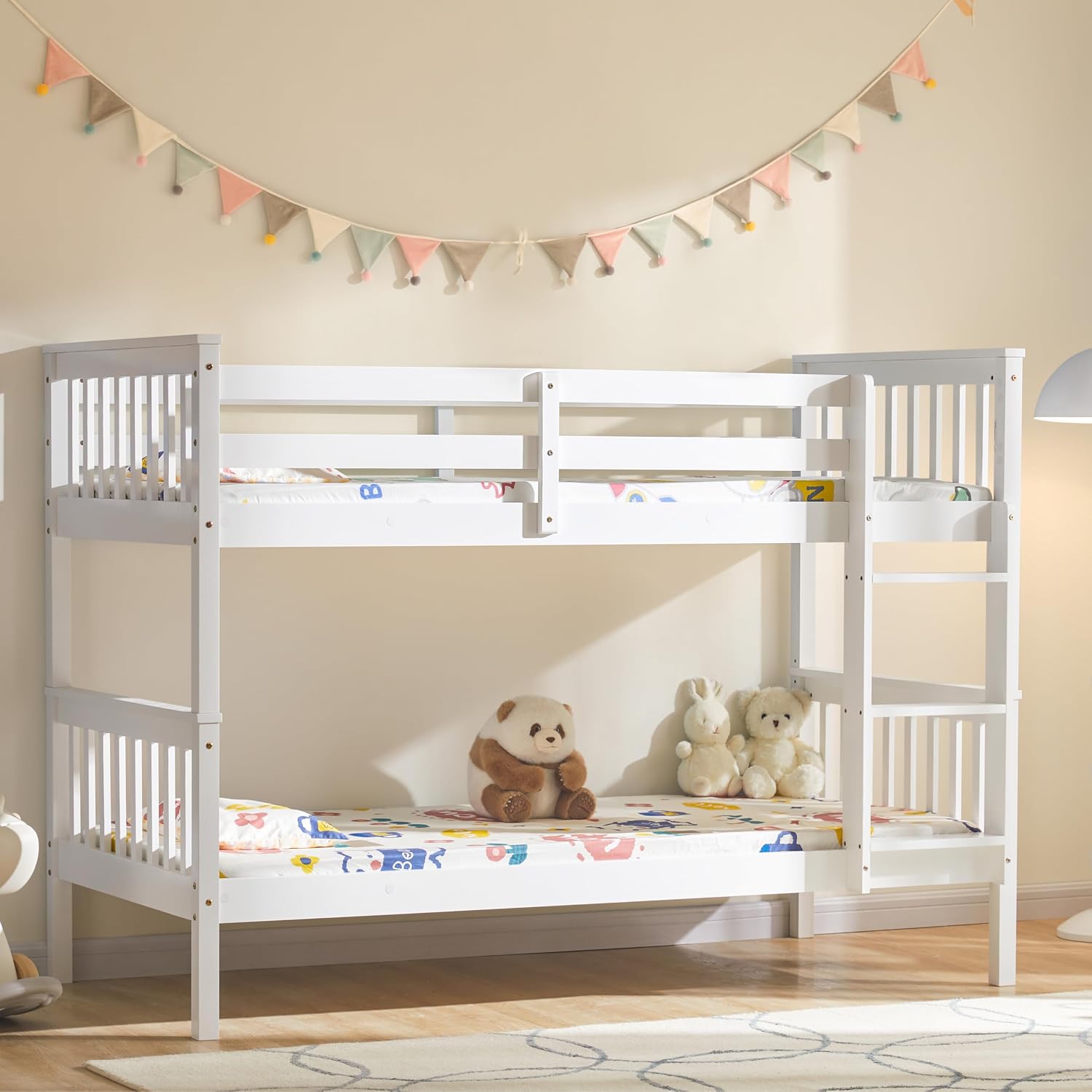Single Bunk Bed Frame with Ladder