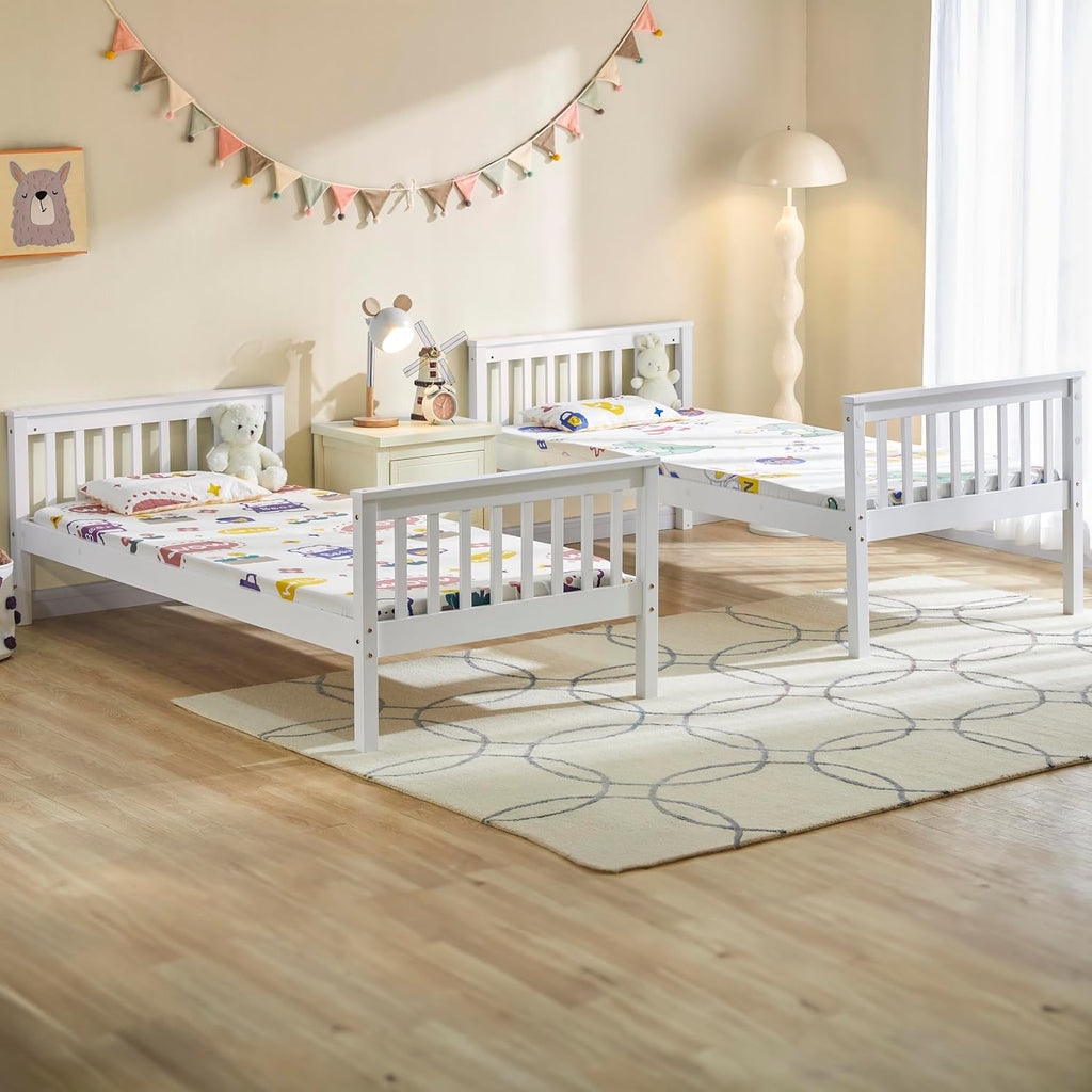 Single Bunk Bed Frame with Ladder