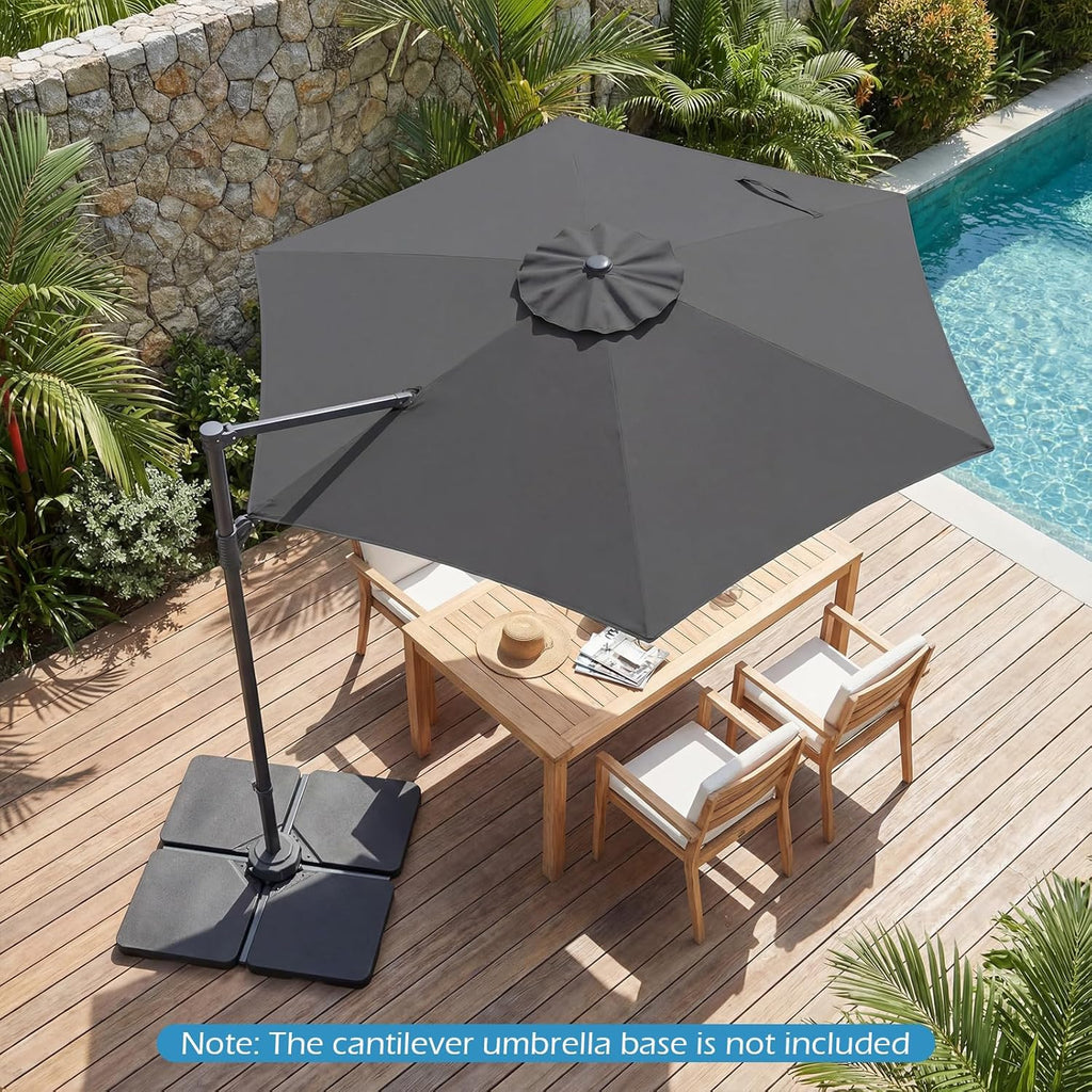3M Patio Cantilever Umbrella