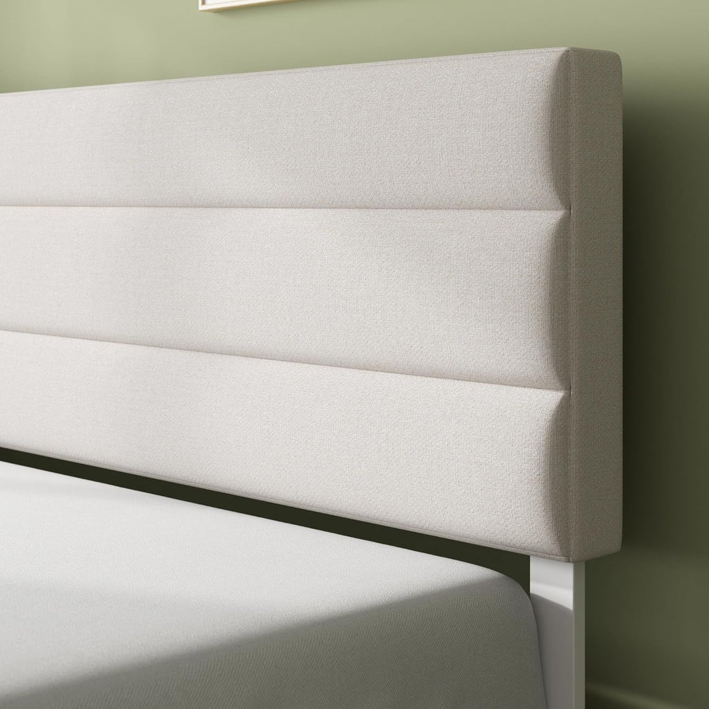 King Upholstered Bed Frame with Headboard (150 x 200 cm)