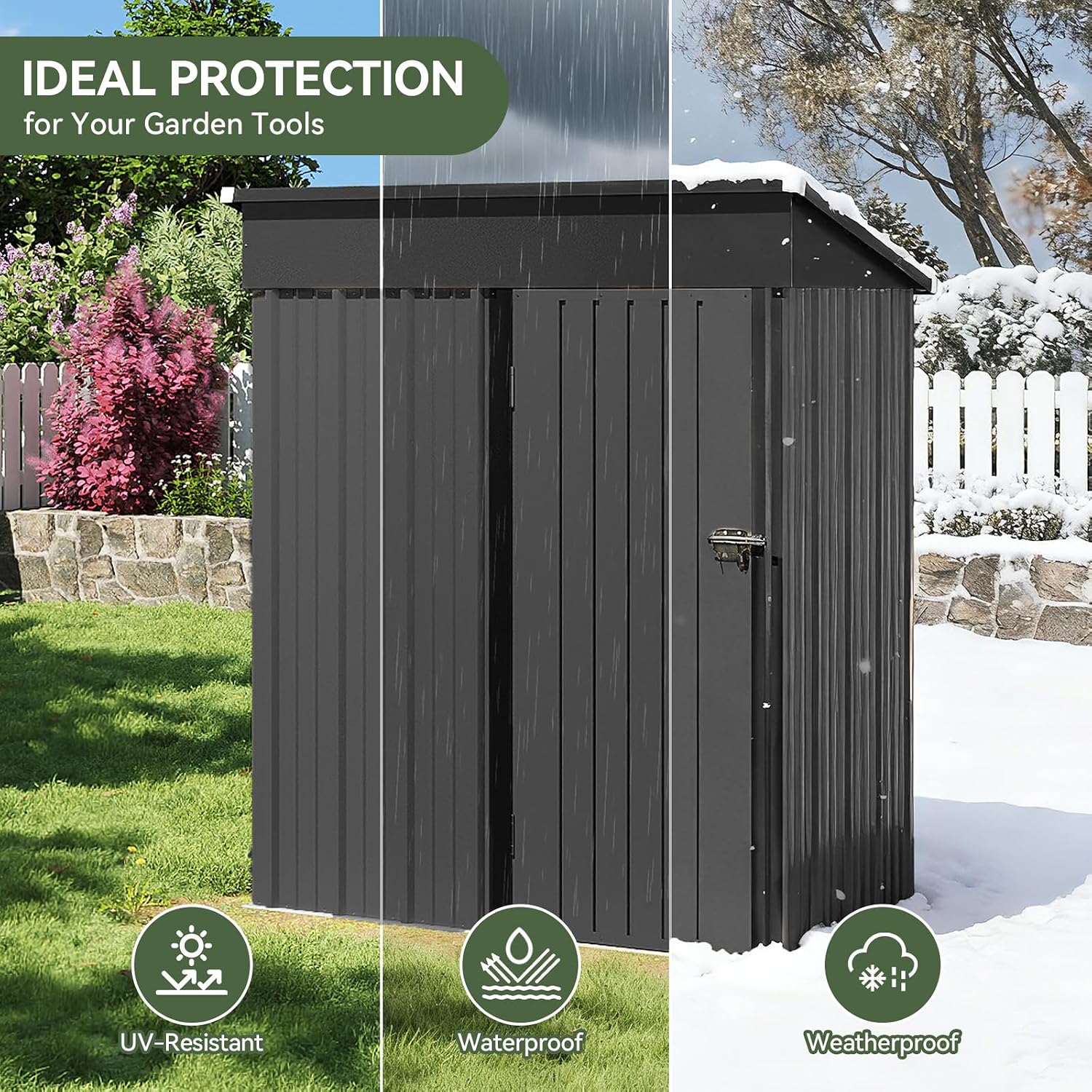 Outdoor Storage Shed with Base