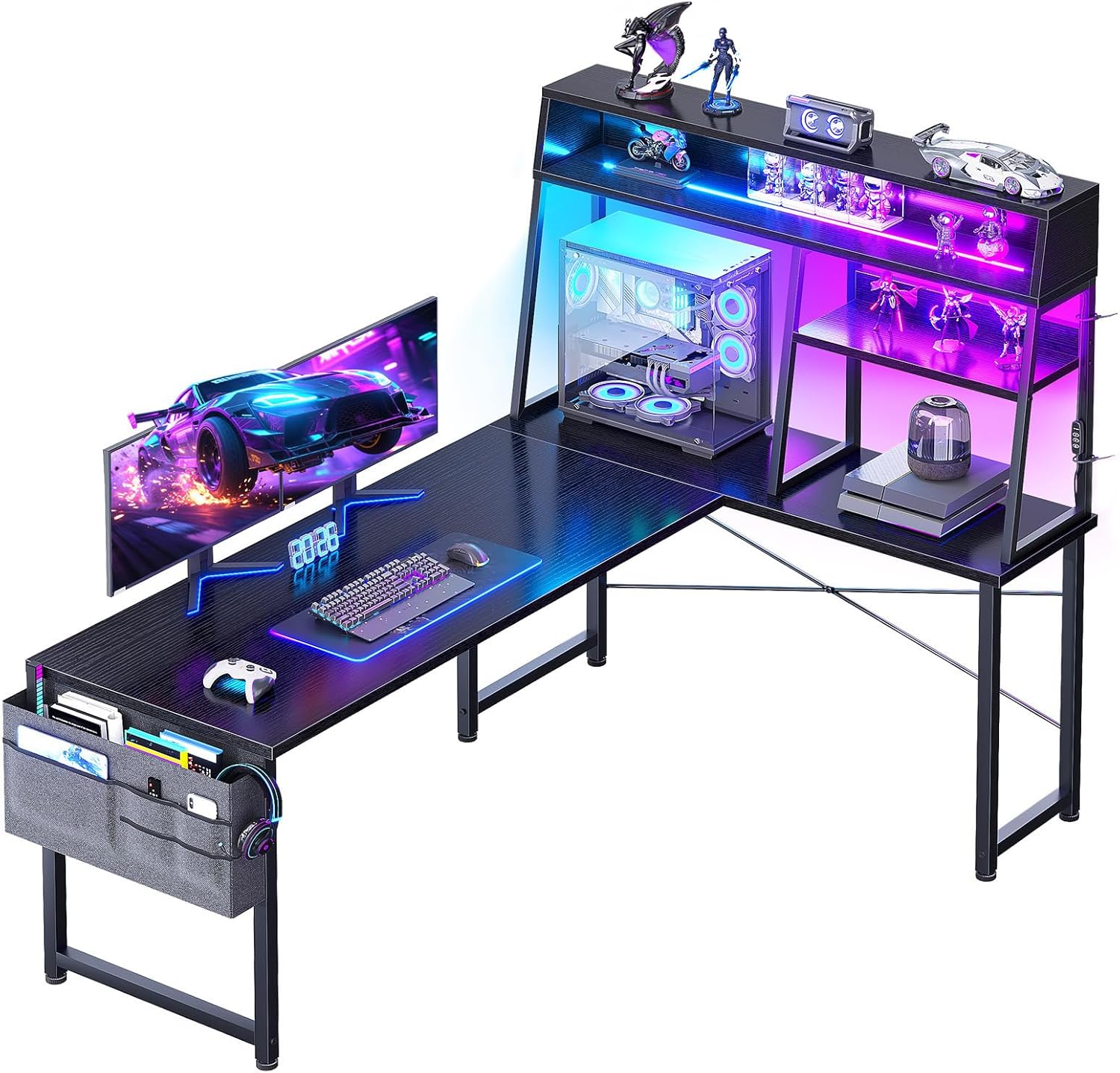 Gaming Desk with Led Lights