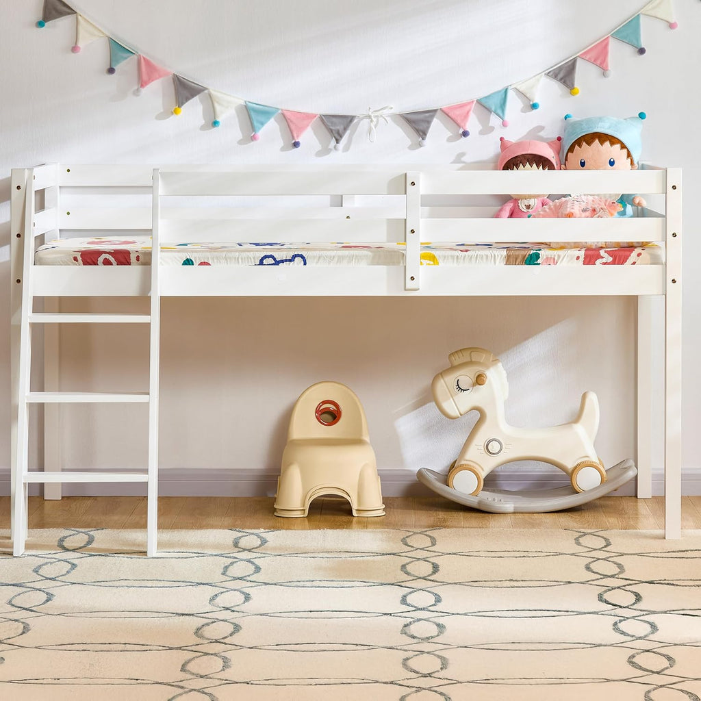 Single Bunk Bed Frame with Ladder
