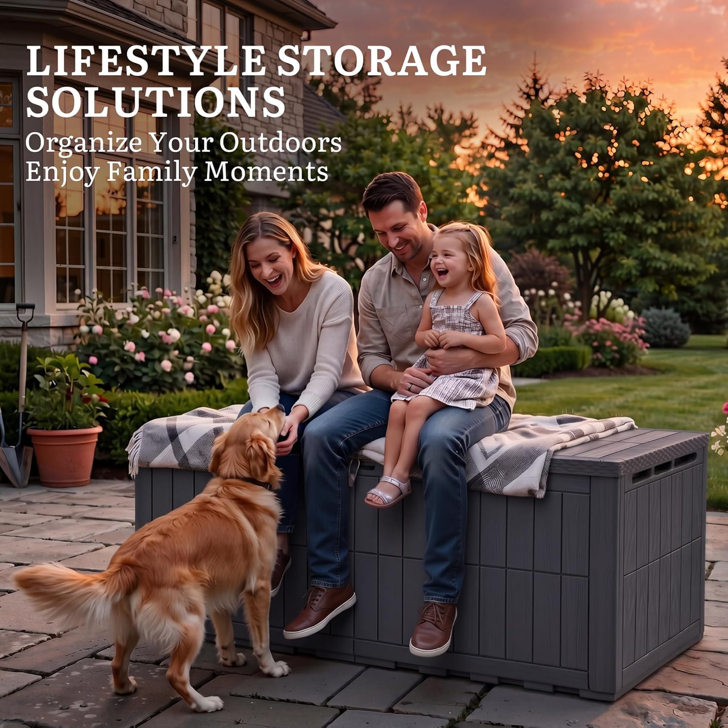 833L Large Outdoor Garden Storage Box