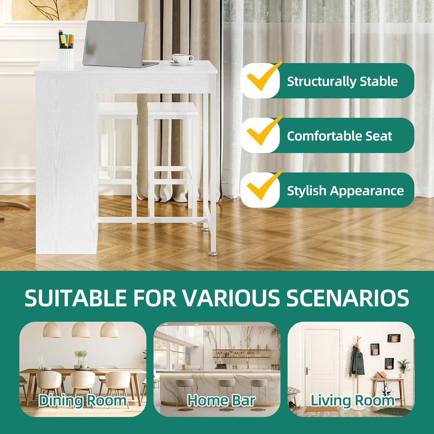 Table and Stools Set