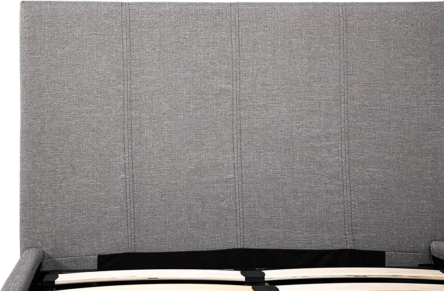 Double (4ft6) Grey Fabric Ottoman Storage Bed