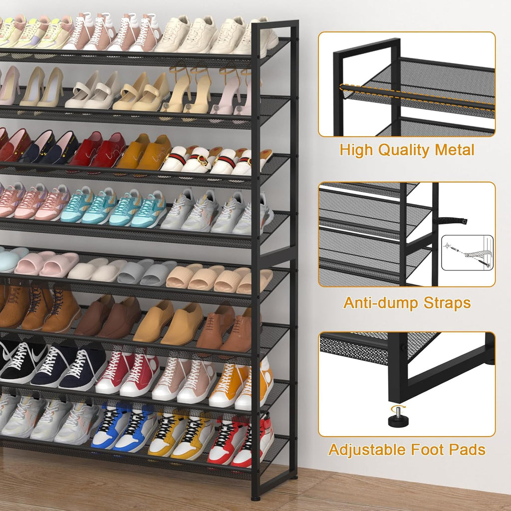 Large Shoe Rack 8 Tier Shoe Organizer