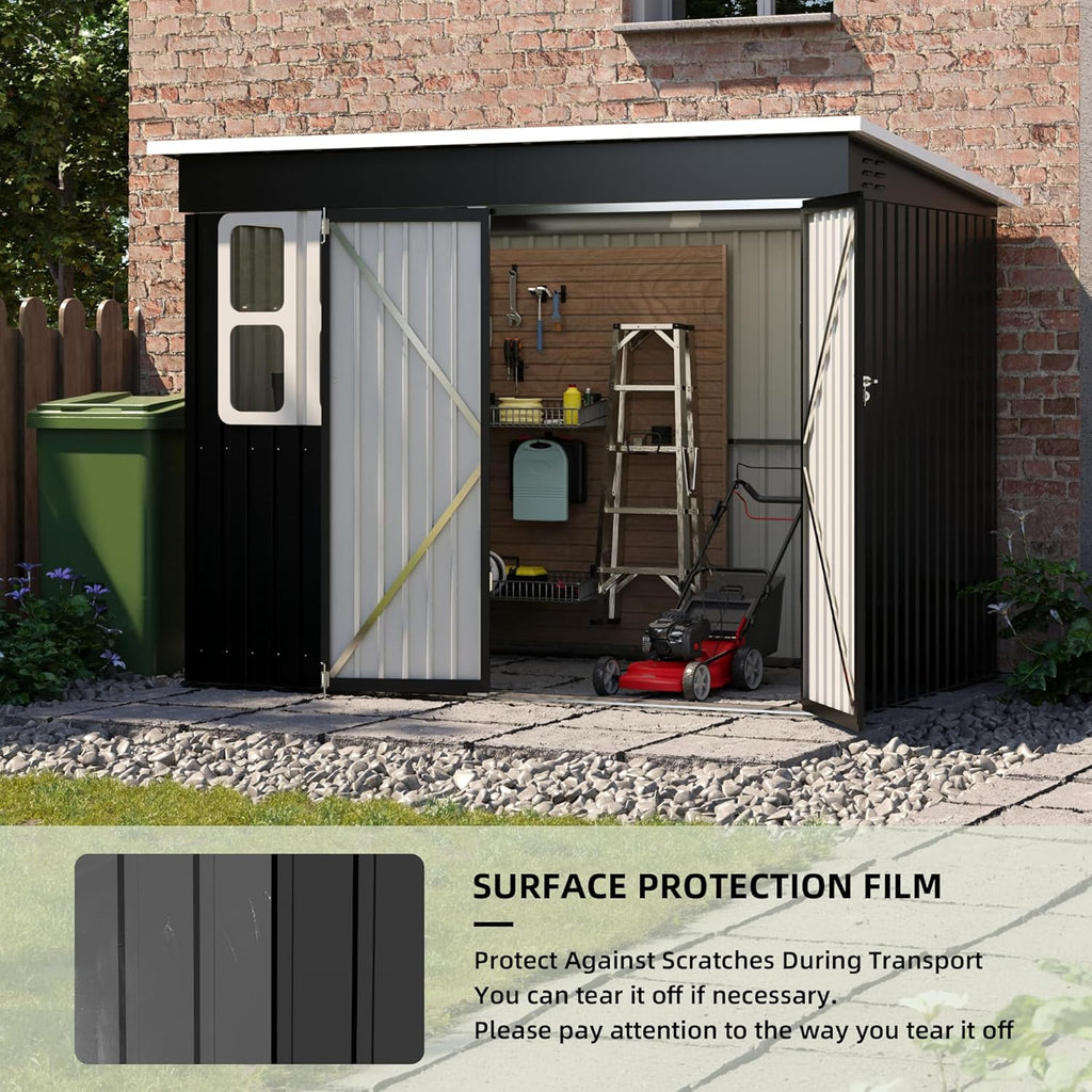Metal Garden Shed 8.5 x 6ft