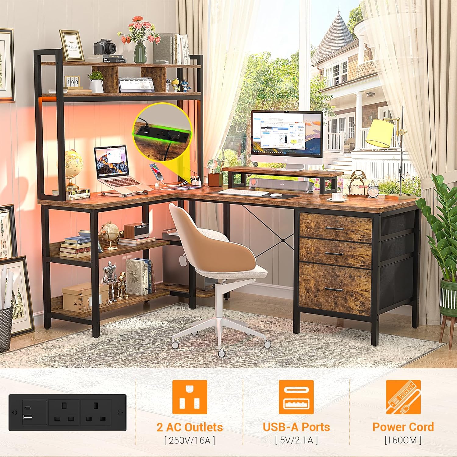 Desk with Hutch