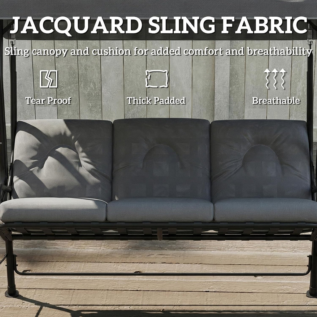 3-Seater Garden Swing Chair