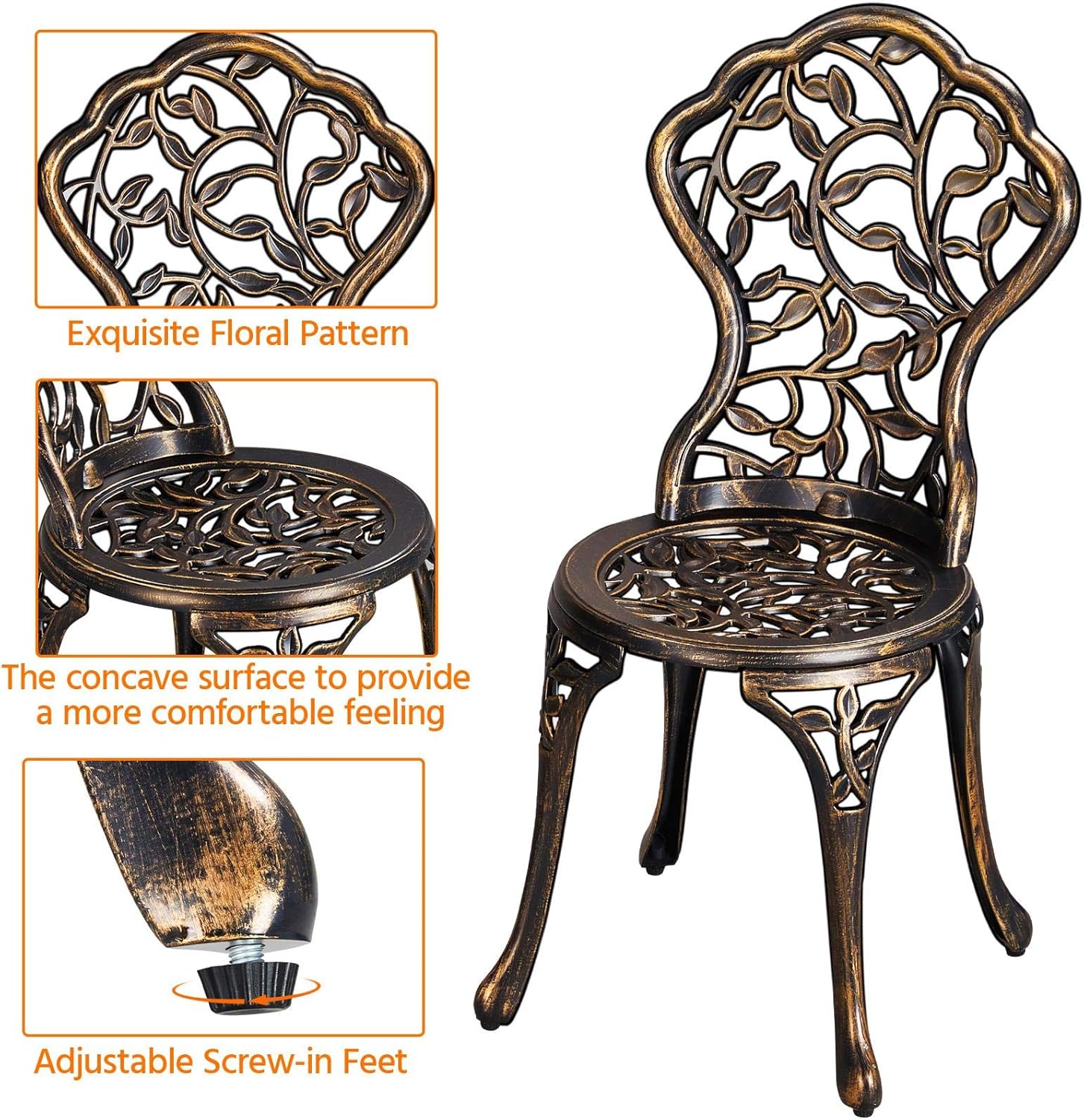 3-Piece Bistro Dining Set