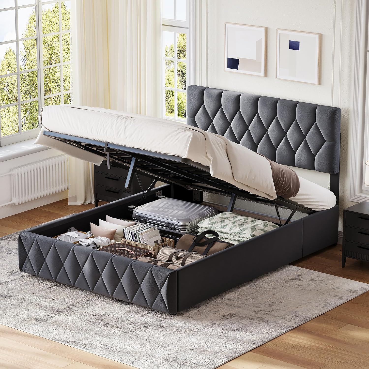 Ottoman Double Bed Frame
