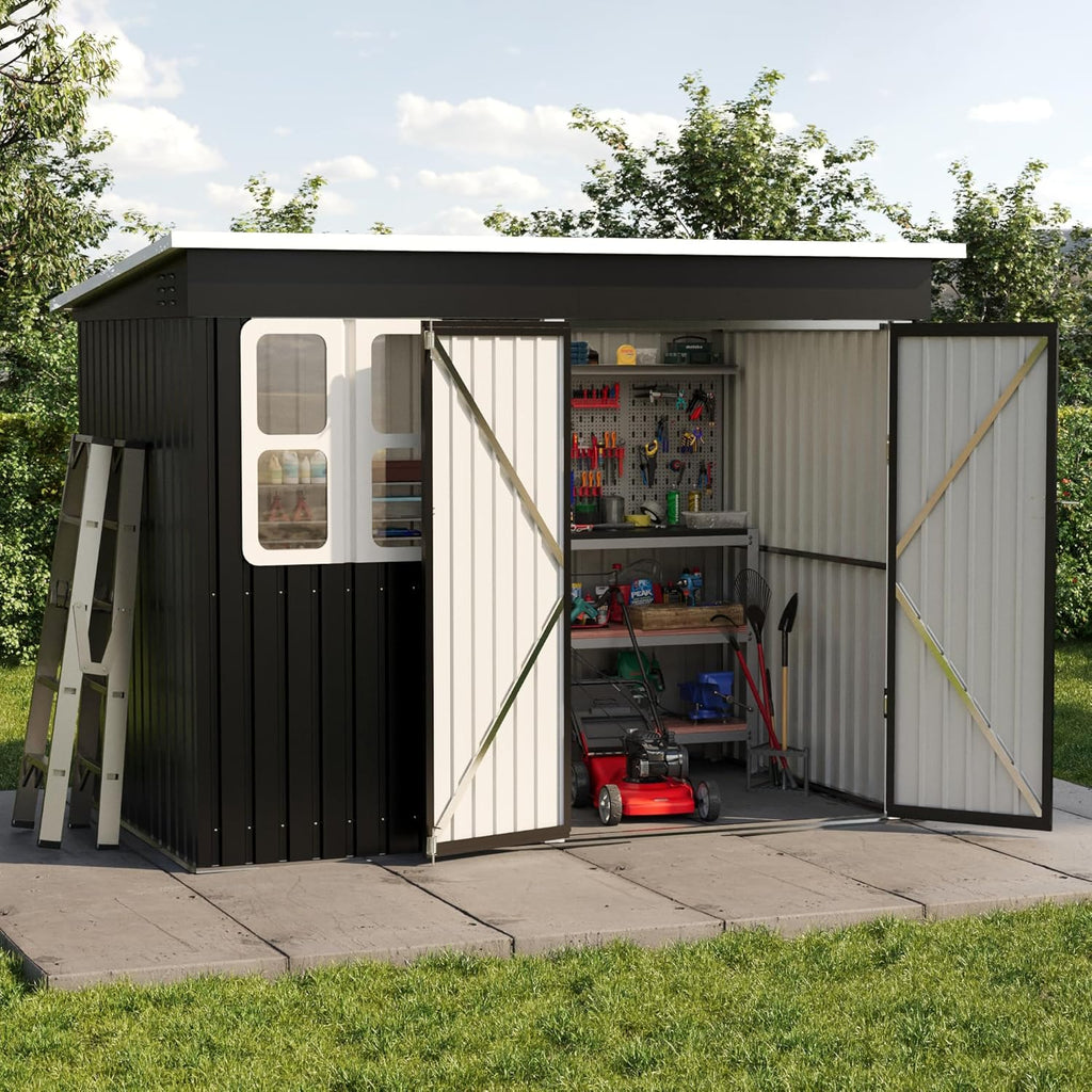 Metal Garden Shed 8.5 x 6ft