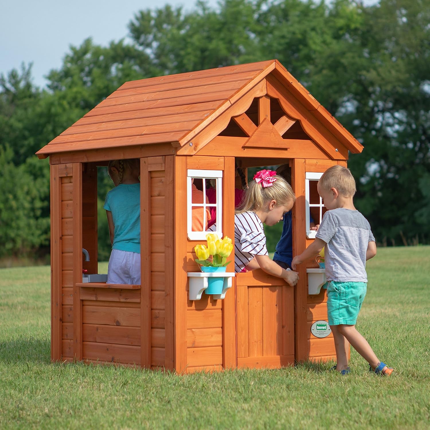 100% Cedar Wood Playhouse